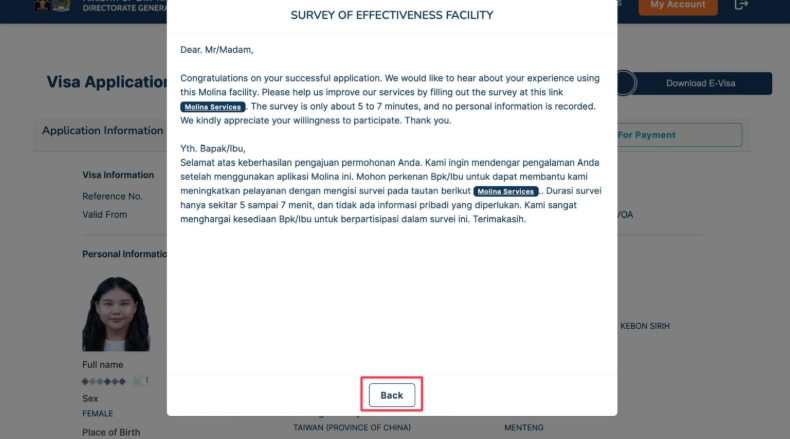 印尼電子簽證教學