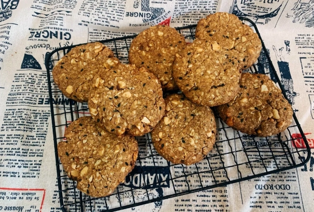 自製堅果粉點心