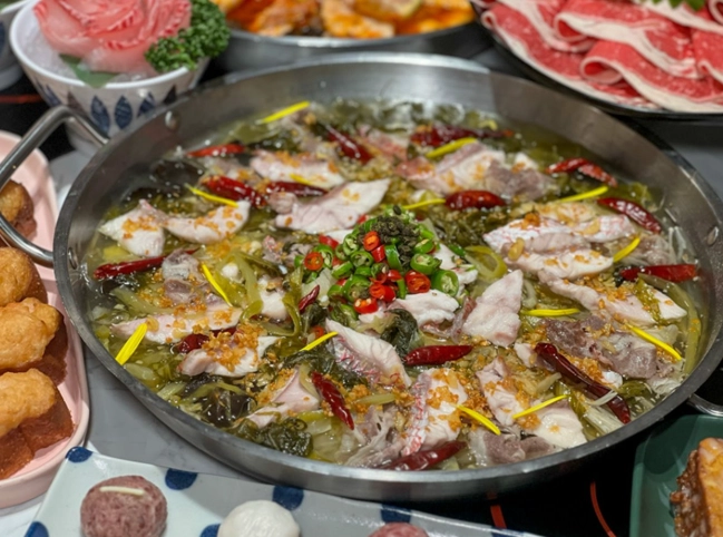 酸菜魚火鍋配料